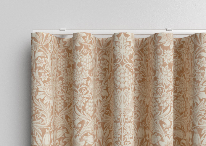 William Morris At Home Sunflower, Madder - Made to Measure Curtains - Image 13